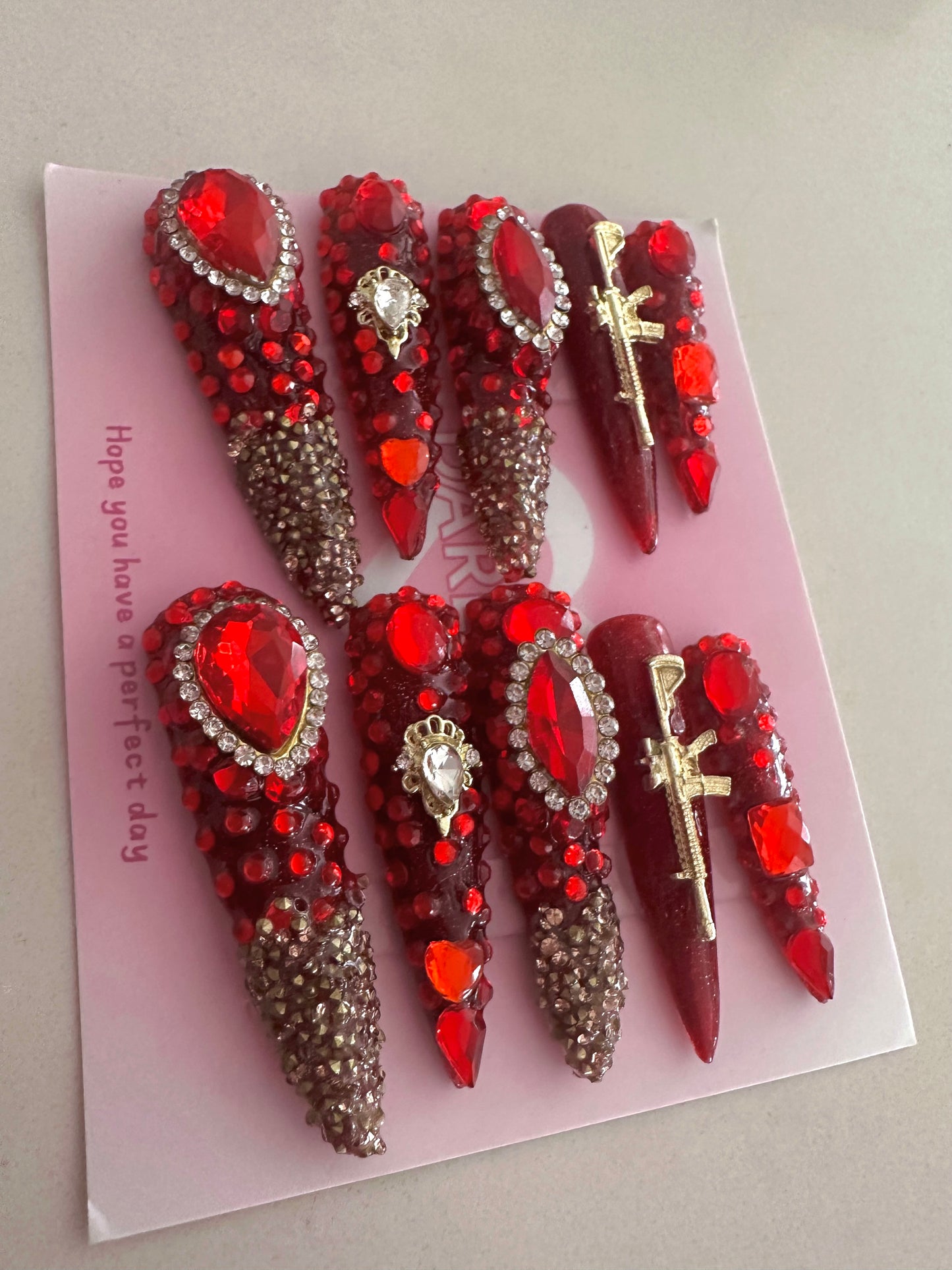 Red Glitter Guns