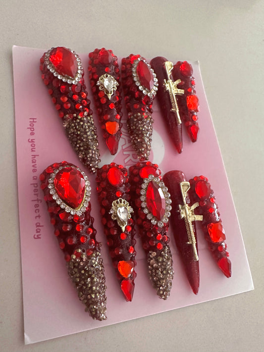 Red Glitter Guns